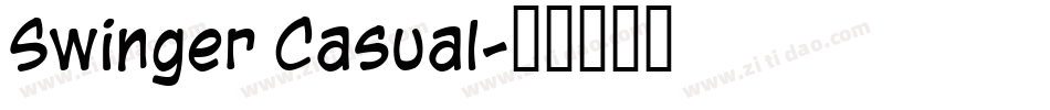 Swinger Casual字体转换